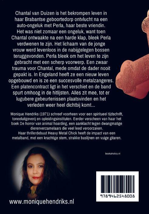 Achterkant van Heavy metal chick