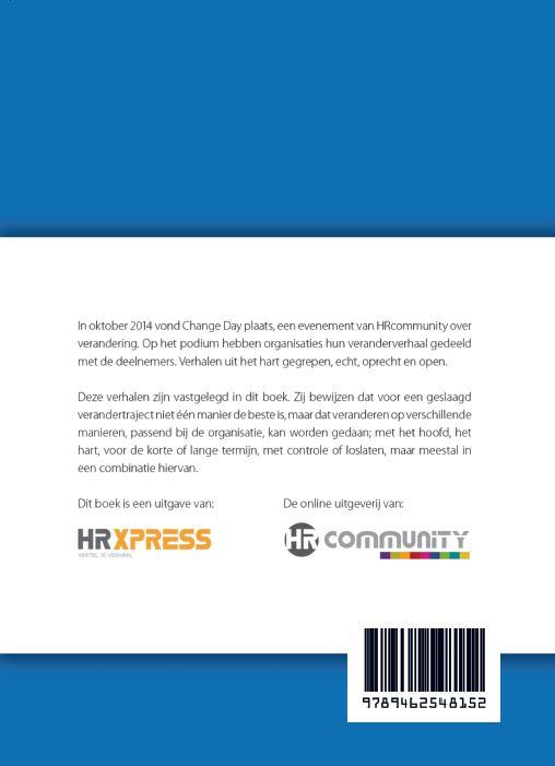 Achterkant van Het grote veranderverhalen boek