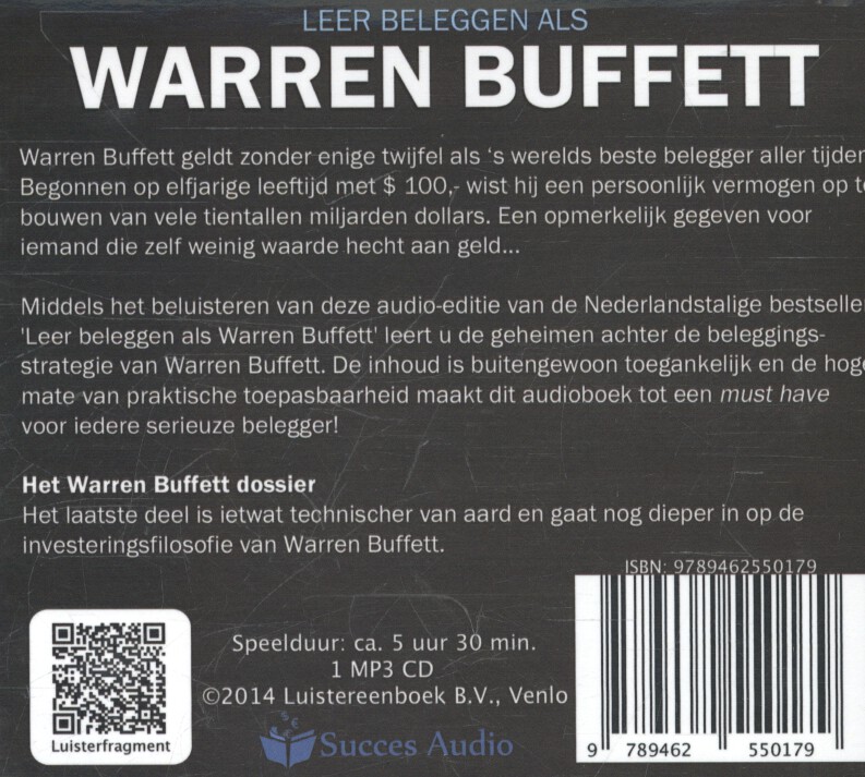 Achterkant van Leer beleggen als Warren Buffett