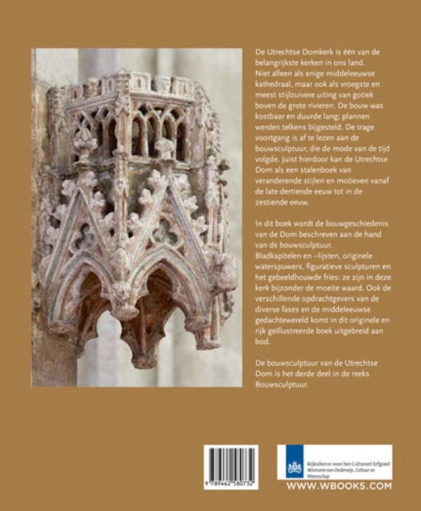Achterkant van De bouwsculptuur van de Utrechtse Dom
