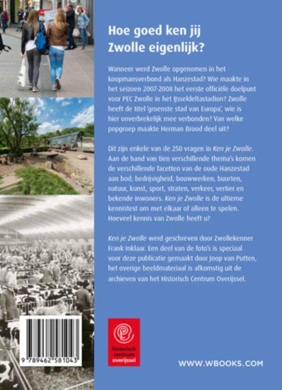 Achterkant van Ken je Zwolle
