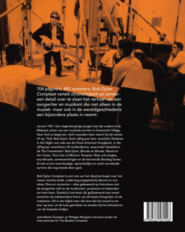 Achterkant van Bob Dylan compleet