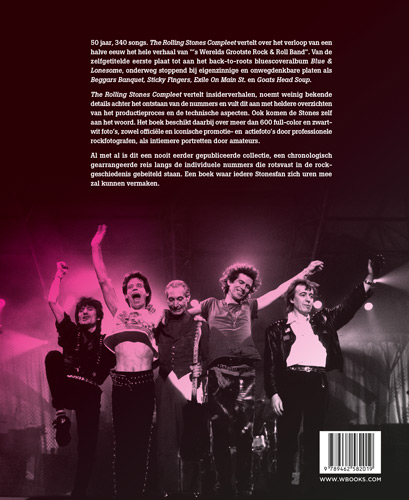 Achterkant van The Rolling Stones compleet