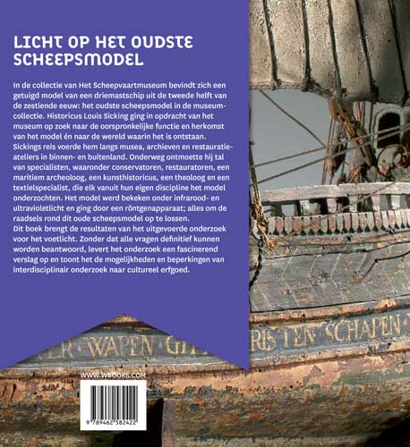 Achterkant van Licht op het oudste scheepsmodel