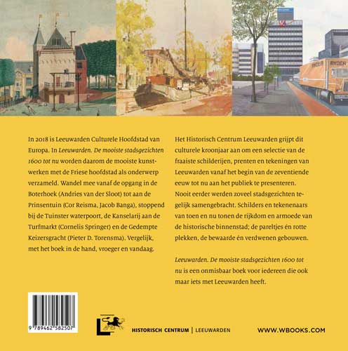 Achterkant van De mooiste stadsgezichten van Leeuwarden (Ned. editie)