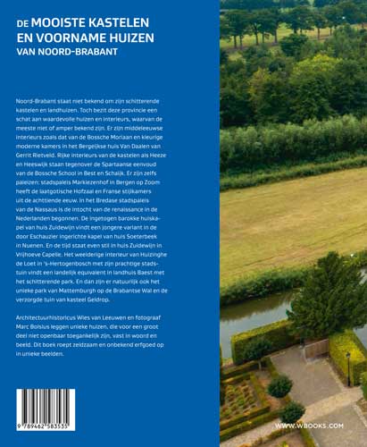 Achterkant van De mooiste kastelen en voorname huizen van Noord-Brabant