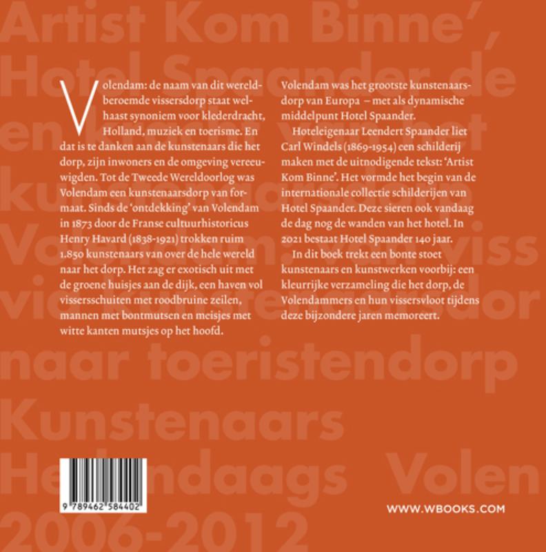 Achterkant van De schilders van Volendam