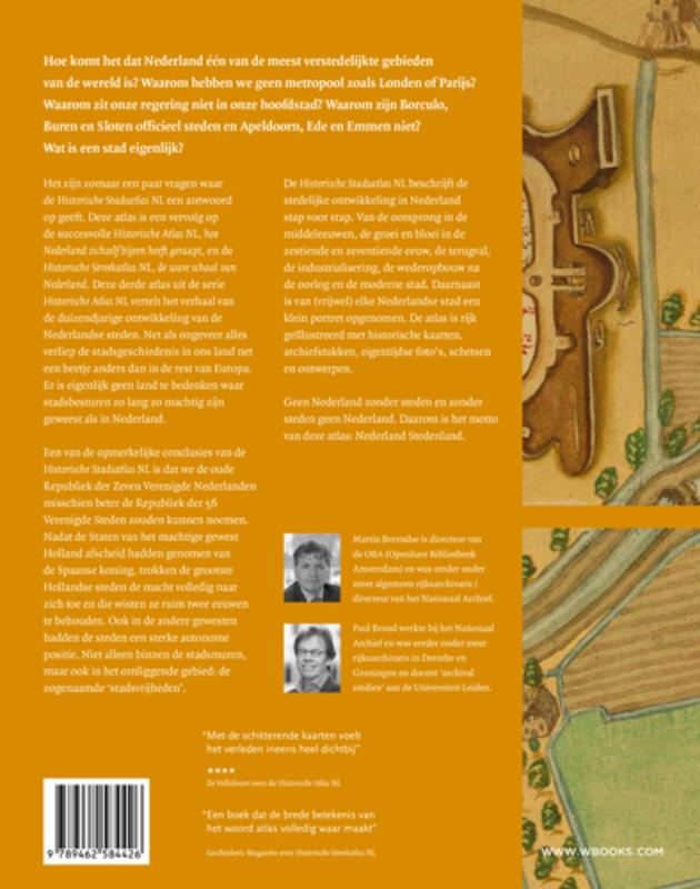 Achterkant van Historische stadsatlas NL