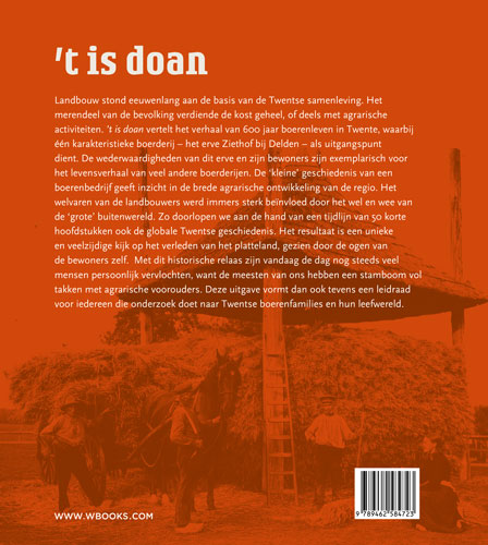 Achterkant van 't is doan