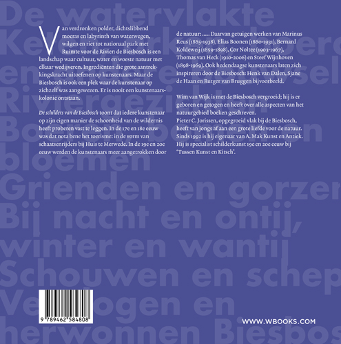 Achterkant van De schilders van de Biesbosch