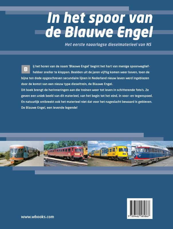 Achterkant van In het spoor van de Blauwe Engel