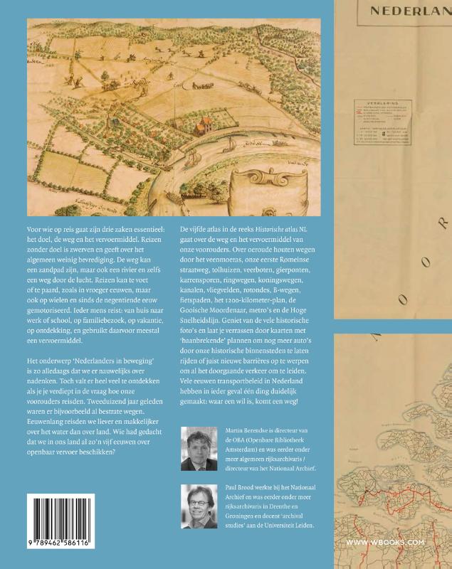 Achterkant van Historische wegenatlas NL