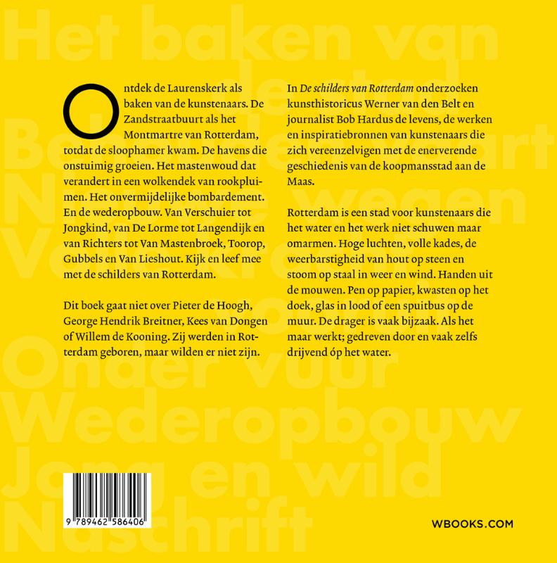Achterkant van De schilders van Rotterdam
