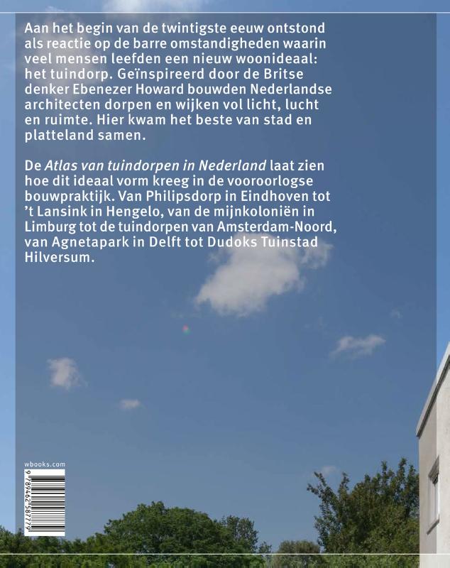 Achterkant van Atlas van tuindorpen in Nederland