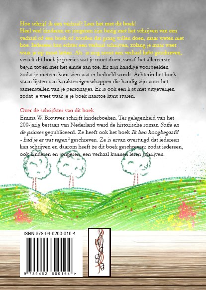 Achterkant van Hoe schrijf ik een verhaal?