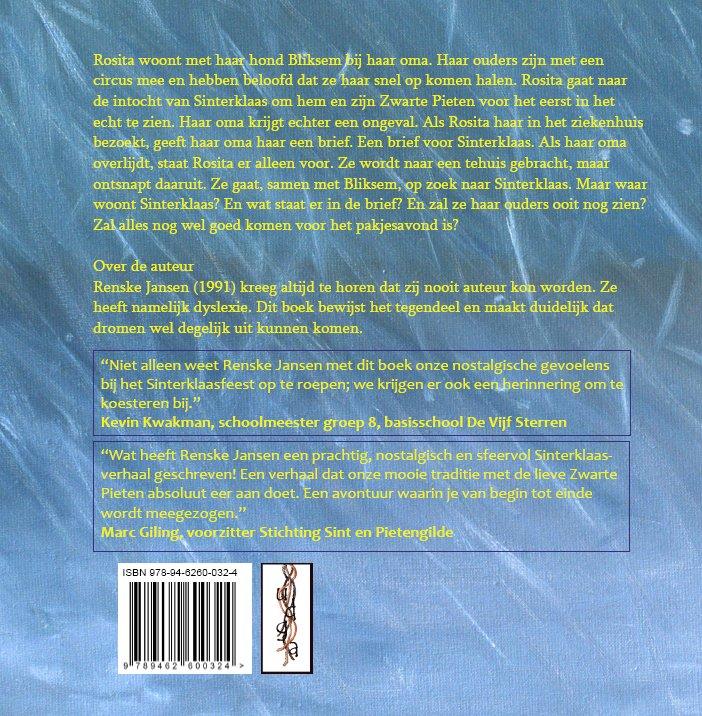 Achterkant van Rosita en de brief voor Sinterklaas