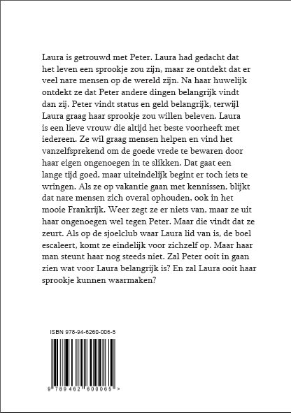 Achterkant van Laura's sprookje