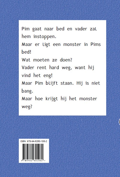 Achterkant van Het monster dat te groot was
