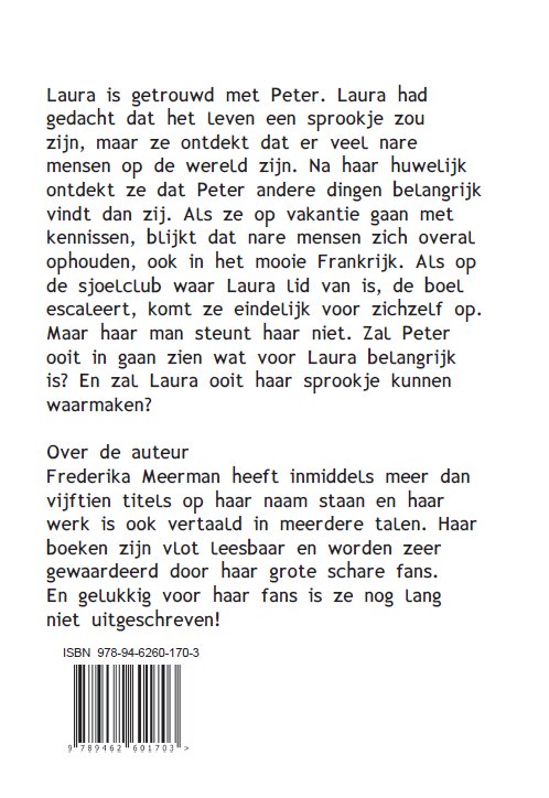 Achterkant van Laura's sprookje