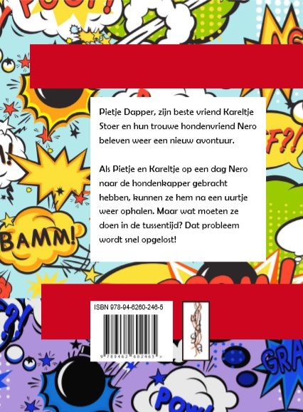 Achterkant van Pietje en de dierenbeul