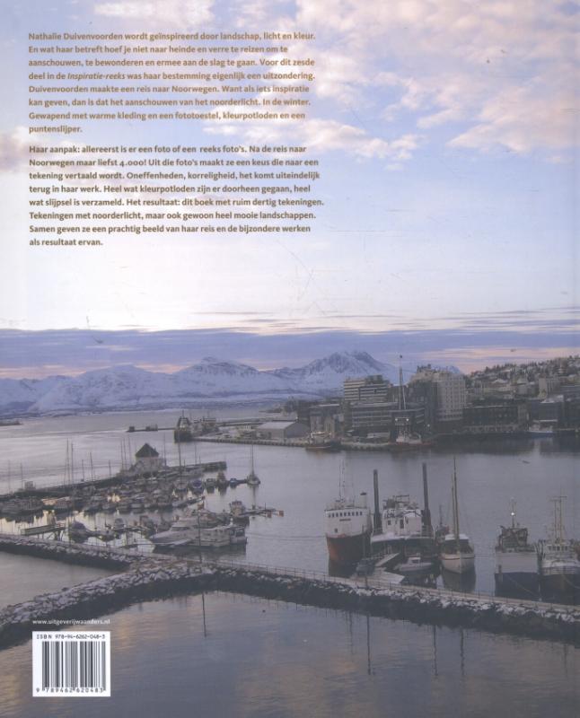 Achterkant van Nathalie Duivenvoorden in Tromso