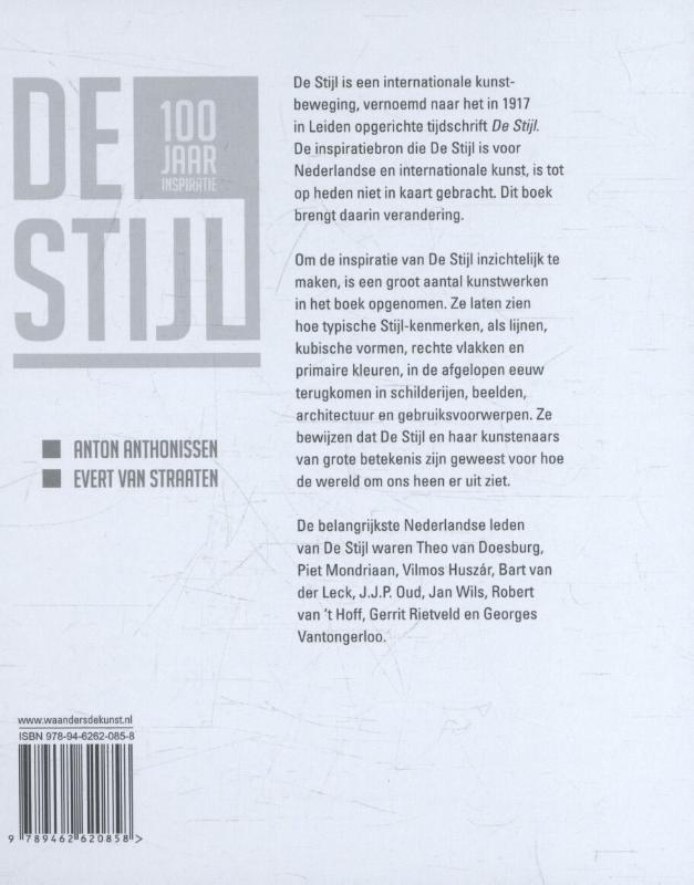 Achterkant van De Stijl - 100 jaar inspiratie