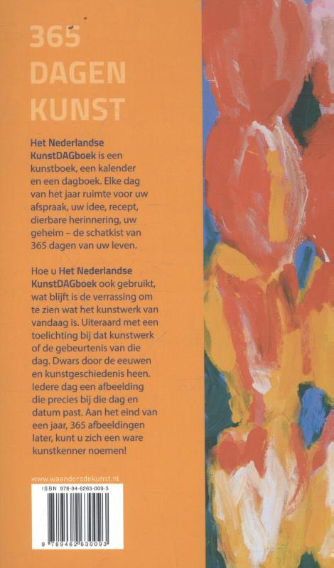 Achterkant van Nederlandse Kunstdagboek