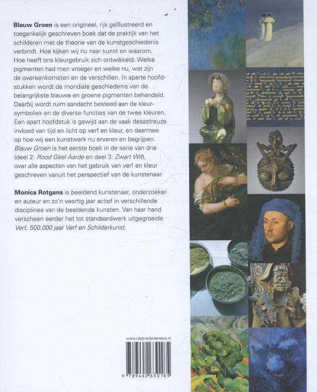 Achterkant van Blauw groen