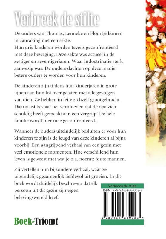 Achterkant van Verbreek de stilte