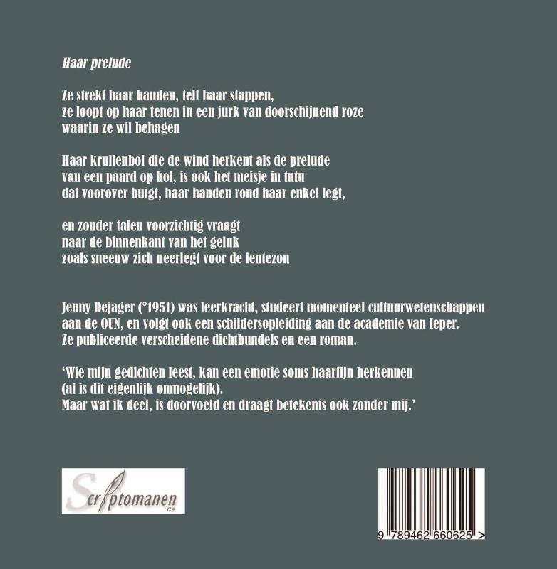 Achterkant van Een glimlach in de mondhoeken van troost