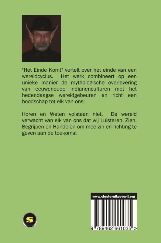 Achterkant van Het einde komt