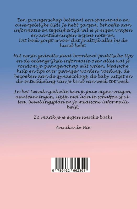 Achterkant van Je eigen zwangerschapsboek