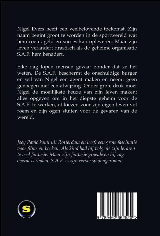 Achterkant van S.A.F.