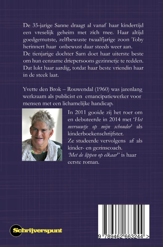 Achterkant van Met de lippen op elkaar