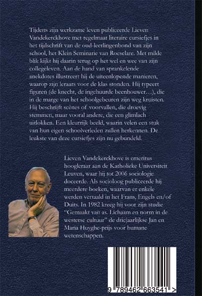 Achterkant van In schuinschrift