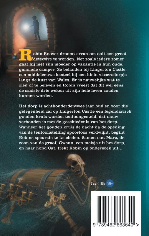 Achterkant van Robin Roover & het geheim van Lingerton Castle