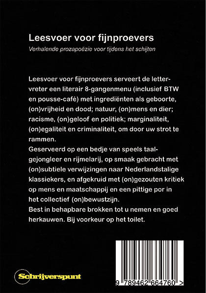 Achterkant van Leesvoer voor fijnproevers