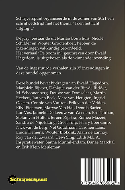 Achterkant van Toen het licht uitging…