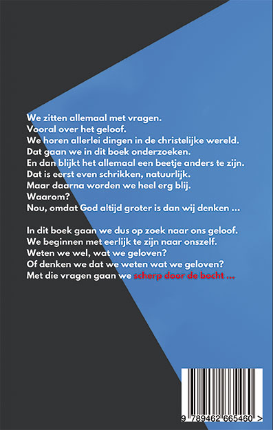Achterkant van Scherp door de bocht