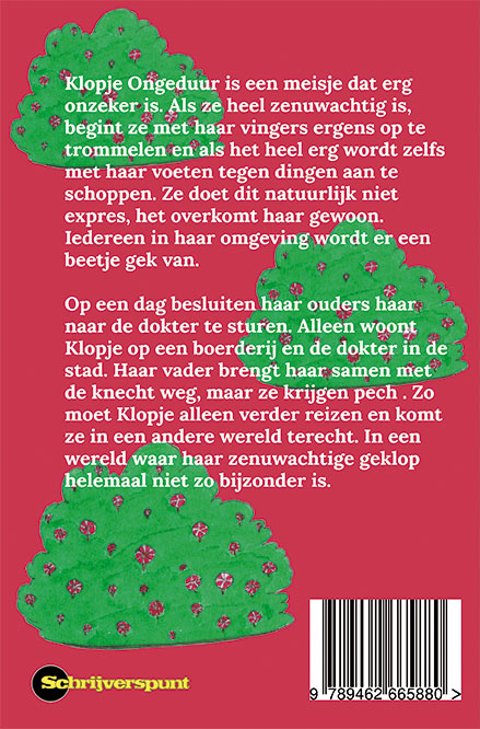 Achterkant van Klopje Ongeduur