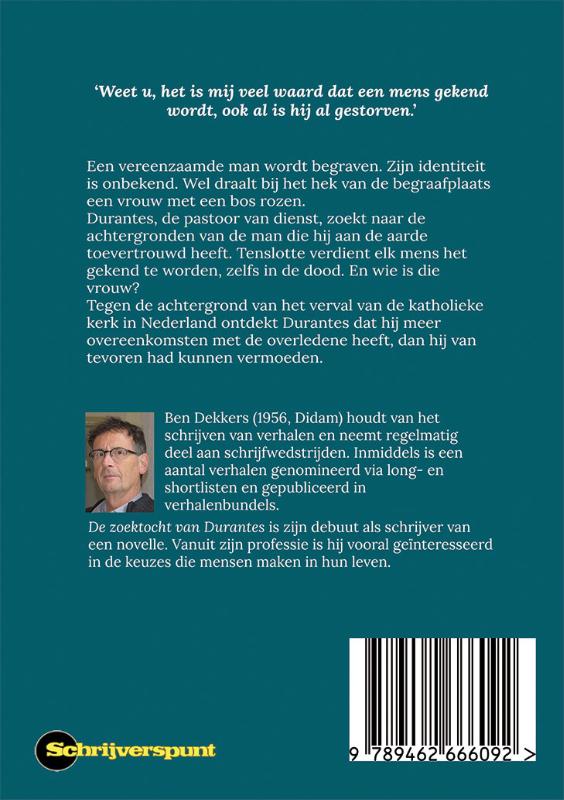 Achterkant van De zoektocht van Durantes