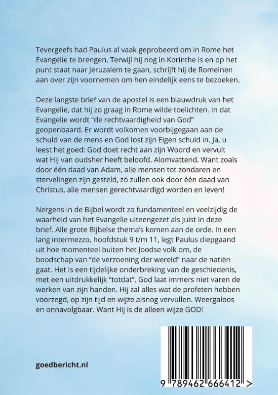 Achterkant van De alleen wijze God