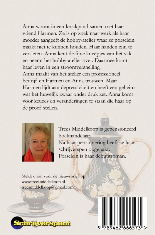 Achterkant van Porselein