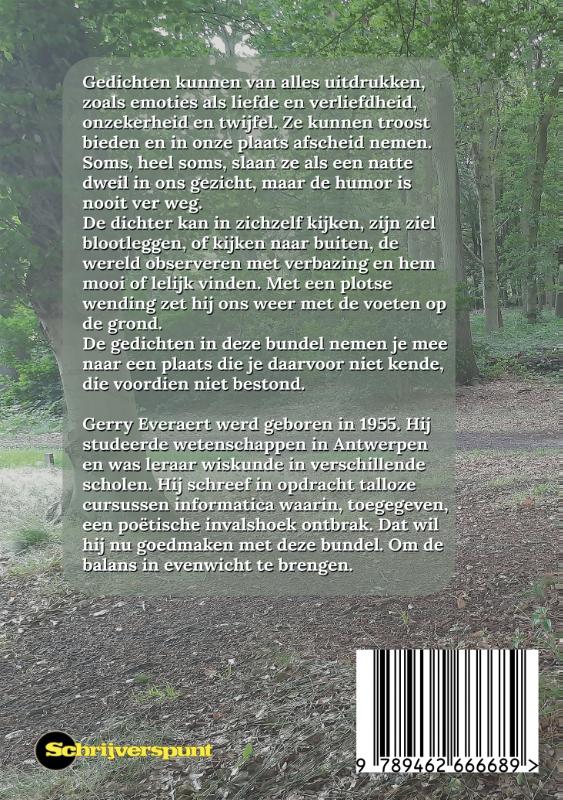 Achterkant van Ongeveer 49 gedichten, waarvan vele niet langer dan noodzakelijk