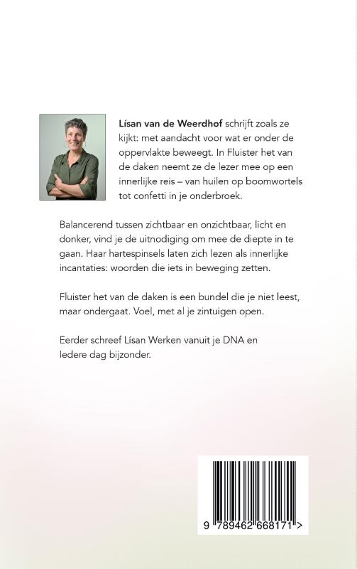Achterkant van Fluister het van de daken