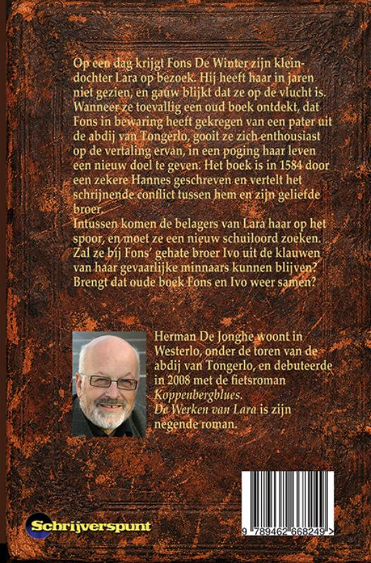 Achterkant van De Werken van Lara