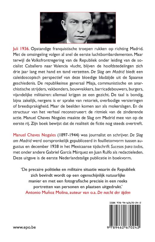 Achterkant van De slag om Madrid