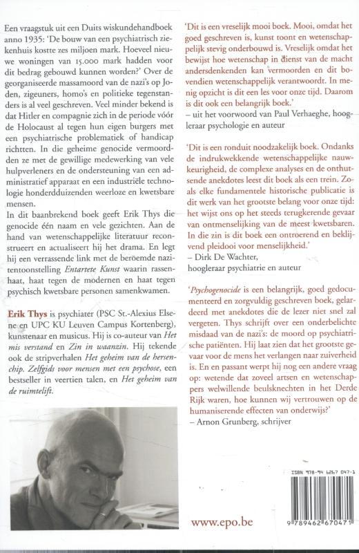 Achterkant van Psychogenocide