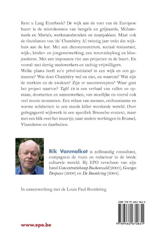 Achterkant van Tafel 18