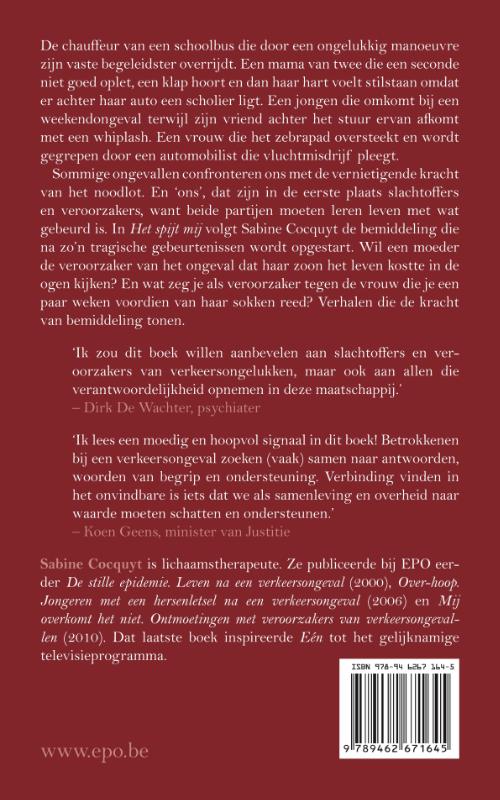 Achterkant van Het spijt mij